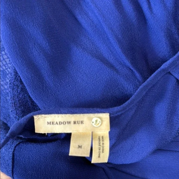 Anthropologie Women's Blue Lace Top - Picture 2 of 6